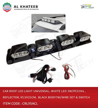 Car Roof Led Light, Universal, White Led 3W/PC*3*4 , Reflector, Size: 95.5Cm *21Cm,  Black Body，W/Wire Set & Switch