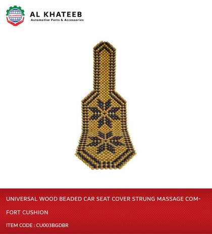 Universal Wood Beaded Car Seat Cover Strung Massage Comfort Cushion