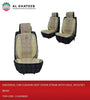 Al Khateeb Universal Car Cushion Seat Cover Straw With Hole, 2Pcs/Set Beige