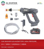 King Tools Multi-Purpose Portable High Pressure Car Wash Water Gun With Battery, 300W 48V 12000Mah 30Bar