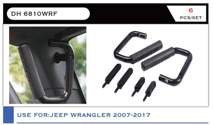GTK Front Steel Cabin Grab Handles For Wrangler Jk 2007-2017