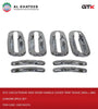 Car Exterior Side Door Handle Cover Trim Tahoe 2004+, ABS Chrome 8Pcs Set