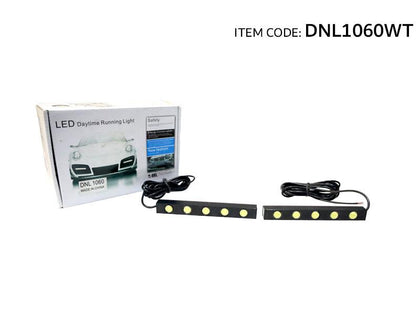 Autotech Universal Car LED Daytime Running Light Waterproof 5LED Cob Lamp, 2Pcs