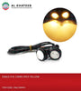 Motorcycle Eagle Eye Headlights Yellow Daytime Running Lights Signal Lights Fog Lights, 2Pcs 23Mm