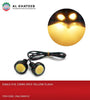 Motorcycle Eagle Eye Headlights Yellow Flash Daytime Running Lights Signal Lights Fog Lights, 2Pcs 23Mm