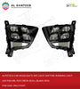 AutoTech Car Headlights Day Light Daytime Running Light LED Fog Drl Ix25 Creta 2015+, Black 2Pcs