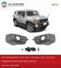 Autotech FJ Cruiser Daytime Running Light With LED Light Bracket, Wire & Switch, Black 2Pcs