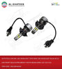 Car Drl LED Headlight 2Pcs Mini Car Headlight Bulb Hi/Lo Car Front Bulb Super Bright White Beam 6000K 12V-24V H14