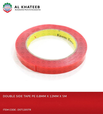 Al Khateeb Multi-Purpose PE Double Sided Tape 0.8MMx12MMx5M