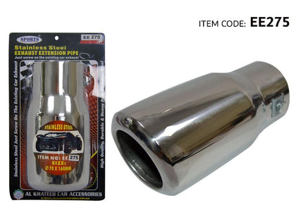 Koba Universal Stainless Steel Round Exhaust Tail Pipe 63X160Mm