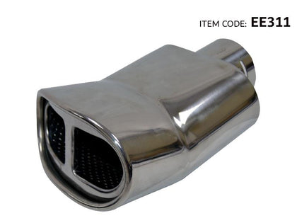 KOBA Universal Stainless Steel Exhaust Extension Pipe - Bend Style 145X230Mm