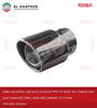 Universal Car Auto Exhaust Pipe Tip Rear Tail Throat Muffler Stainless Steel Wide End Chrome 70*175Mm