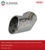 Universal Stainless Steel Round Exhaust Muffer Pipe 100X210Mm