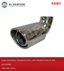 Koba Universal Stainless Steel 360? Round Exhauts Pipe 63X220Mm