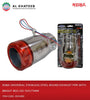 Universal Stainless Steel Round Exhaust Pipe With Bright Red LED 76X175Mm