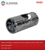 Universal Stainless Steel Round Exhaust Pipe With Fan 63X140Mm