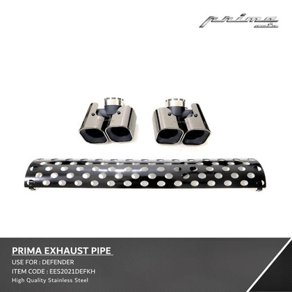 Prima Car Rear Bumper Special Exhaust Muffler Pipe Kahn Style Defender 90 110 2021+