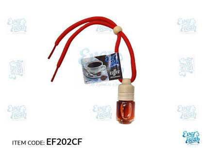 Al Khateeb Everfresh Universal Car Hanging Perfumes And Air Fresheners - Little Bottle, Coffee/1Db=42 Pcs/ 1Mctn =294 Btls
