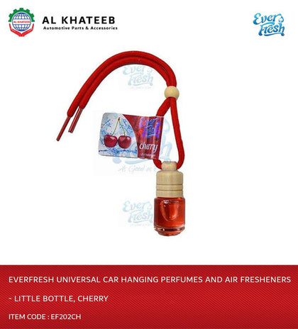 Everfresh Universal Car Hanging Perfumes And Air Fresheners - Little Bottle, Cherry/1Db=42 Pcs/ 1Mctn =294 Btls