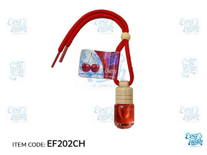 Al Khateeb Everfresh Universal Car Hanging Perfumes And Air Fresheners - Little Bottle, Cherry/1Db=42 Pcs/ 1Mctn =294 Btls