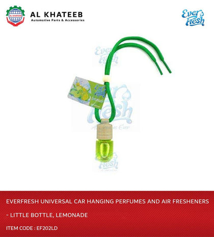 Al Khateeb Everfresh Universal Car Hanging Perfumes And Air Fresheners - Little Bottle, Lemonade