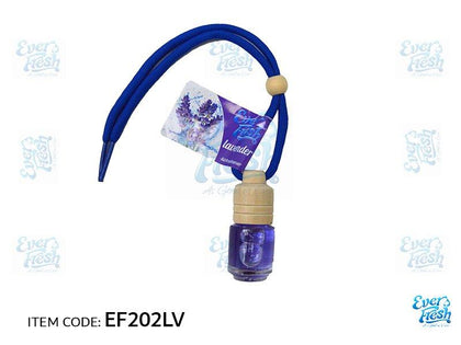 Al Khateeb Everfresh Universal Car Hanging Perfumes And Air Fresheners - Little Bottle, Lavender/1Db=42 Pcs/ 1Mctn =294 Btls