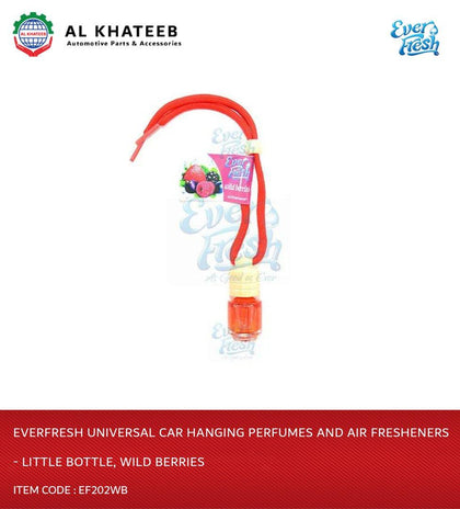 Everfresh Universal Car Hanging Perfumes And Air Fresheners - Little Bottle, Wild Berries