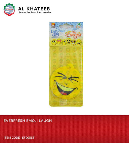 Everfresh Universal Car Hanging Perfumes and Air Fresheners - Emoji Laugh, STR/1DB=50 PPR/ 1MCTN =250 PPR