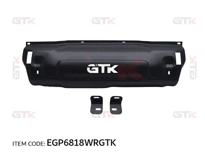 GTK Car Under Guard Engine Protection Skid Plate Wrangler 2018-2019 With GTK Logo, Black