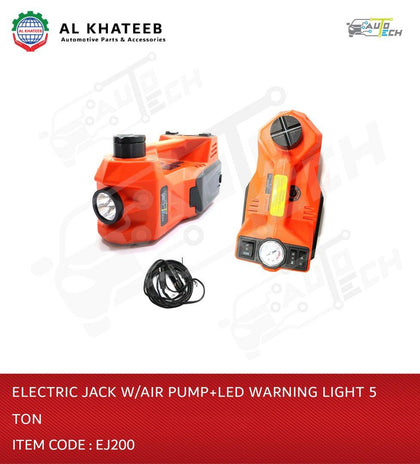 Electric Jack with Air Pump + LED Warning Light 5 TON