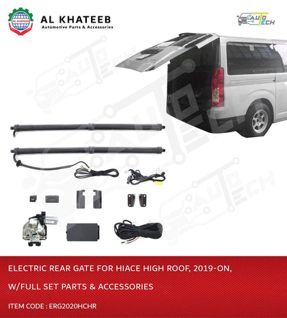 ELECTRIC REAR GATE FOR HIACE HIGH ROOF, 2019-ON, W/FULL SET PARTS & ACCESSORIES