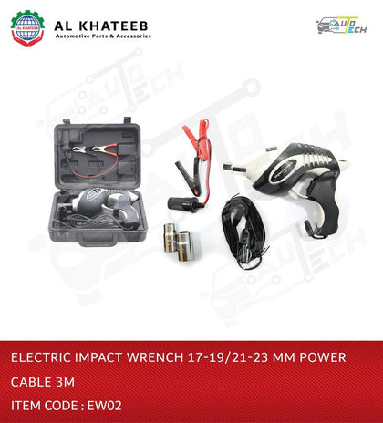 Electric Impact Wrench 17-19/21-23mm Power Cable 3M