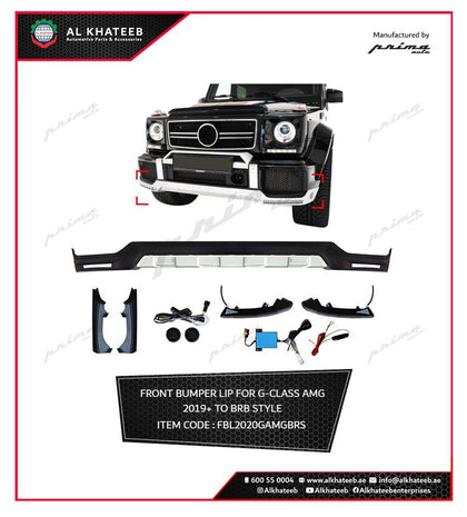 Prima Front Bumper Lip For G-Class Amg 2019 Brabus Style