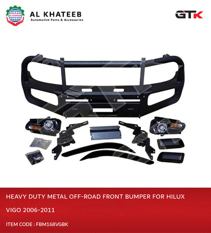 GTK Heavy Duty Metal Off-Road Front Bumper For Hilux Vigo 2006-2011