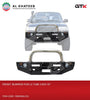 Front Bumper Heavy Duty Metal Land Cruiser FJ80 1992-1997, Chrome