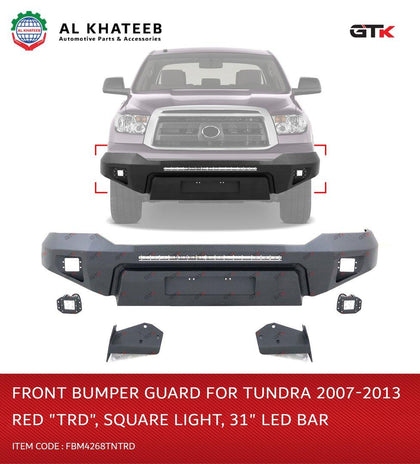GTK Front Bumper Guard For Tundra 2007-2013 With Square Light, 31