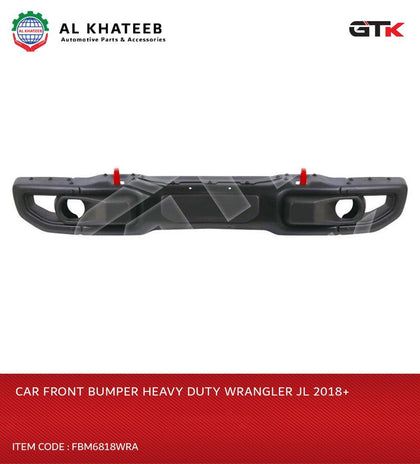 GTK Car Front Bumper Heavy Duty Wrangler Jl 2018+