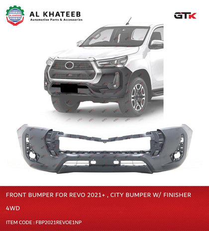 GTK Car Front Bumper OEM Style Hilux Revo 2021+ 4WD, No Paint