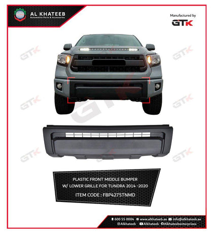 GTK Middle Front Bumper With Lower Grill For Tundra 2014-2020