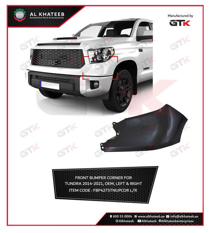 GTK Front Bumper Corner For Tundra 2021-2021, Right OEM