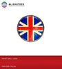 Universal Car Front Grille Emblem Badge Red Union Jack England Uk Flag Decal