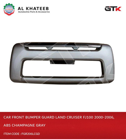 GTK Car Front Bumper Guard Land Cruiser FJ100 2000-2006, ABS Champagne Gray