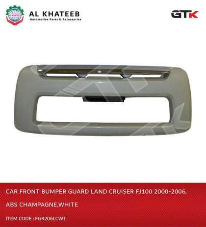 GTK Car Front Bumper Guard Land Cruiser FJ100 2000-2006, ABS Champagne,White