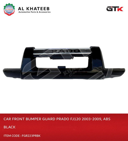 GTK Car Front Bumper Guard Prado FJ120 2003-2009, ABS Black