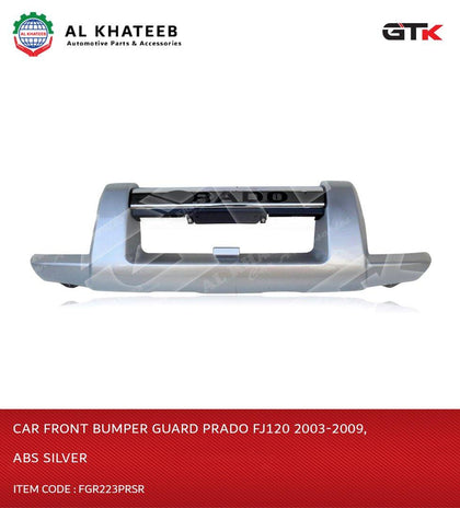 GTK Car Front Bumper Guard Prado FJ120 2003-2009, ABS Silver