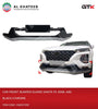 GTK Car Front Bumper Guard Santa Fe 2008, ABS Black+Chrome