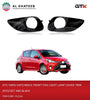 Yaris Hatchback Front Fog Light Lamp Cover Trim 2Pcs/Set ABS Black