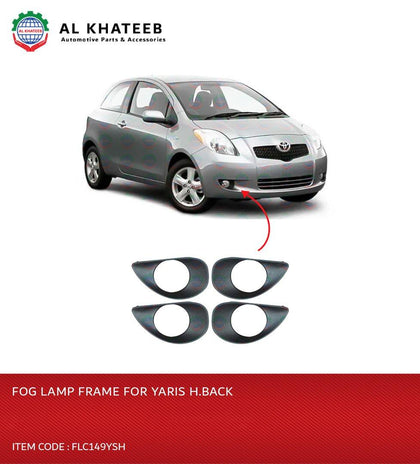 Front Fog Light Lamp Cover Trim Yaris Hatchback 2009, 2PCS/Set ABS Black