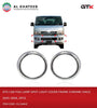 GTK Car Fog Lamp Spot Light Cover Frame Chrome Hiace 2005-2009, 2Pcs