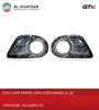 Car Fog Lamp Spot Light Pair Chrome Cover Frame Fortuner 2008-2011